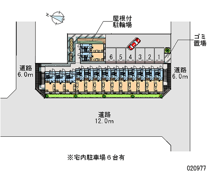 レオパレス風 月極駐車場