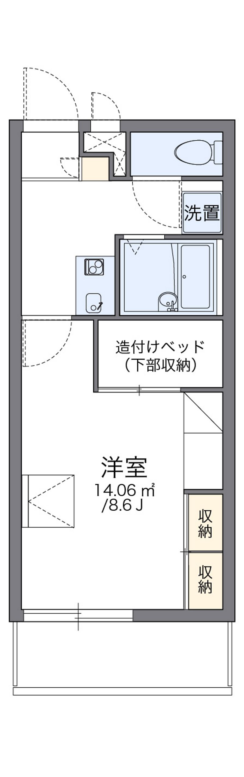 レオパレスアデッソⅡ 間取図