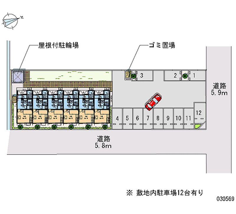 レオパレスｐａｓｔｏｒａｌ 月極駐車場