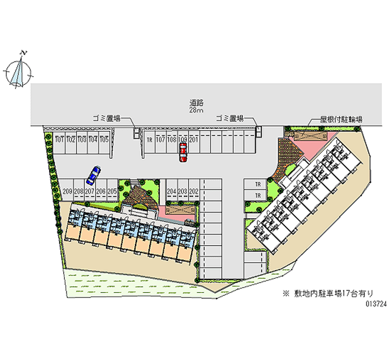 レオパレス立花寺Ⅰ 月極駐車場