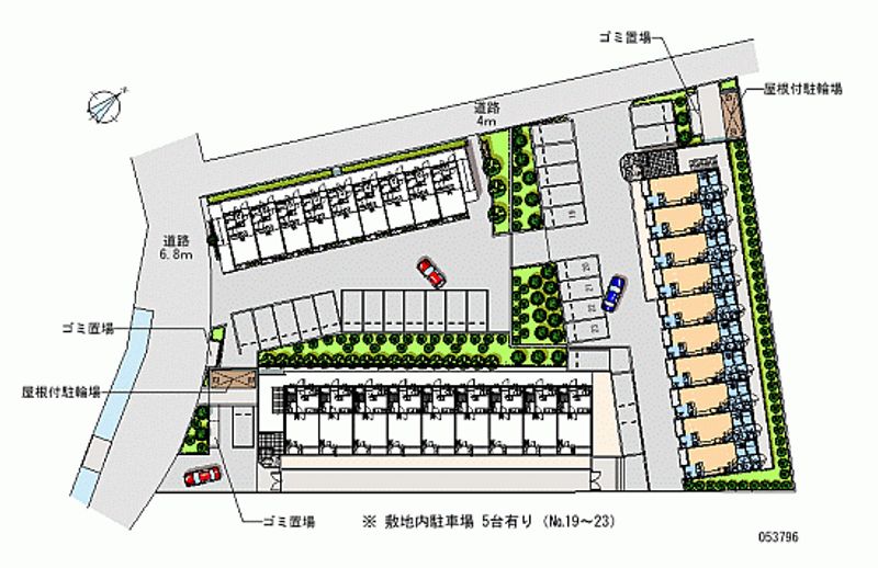 レオネクストフロレゾンＢ 区画図
