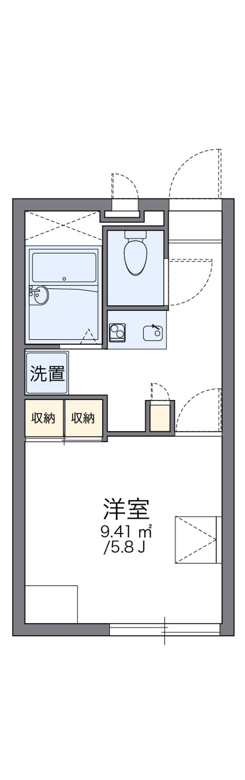 レオパレスホーステイル 間取図