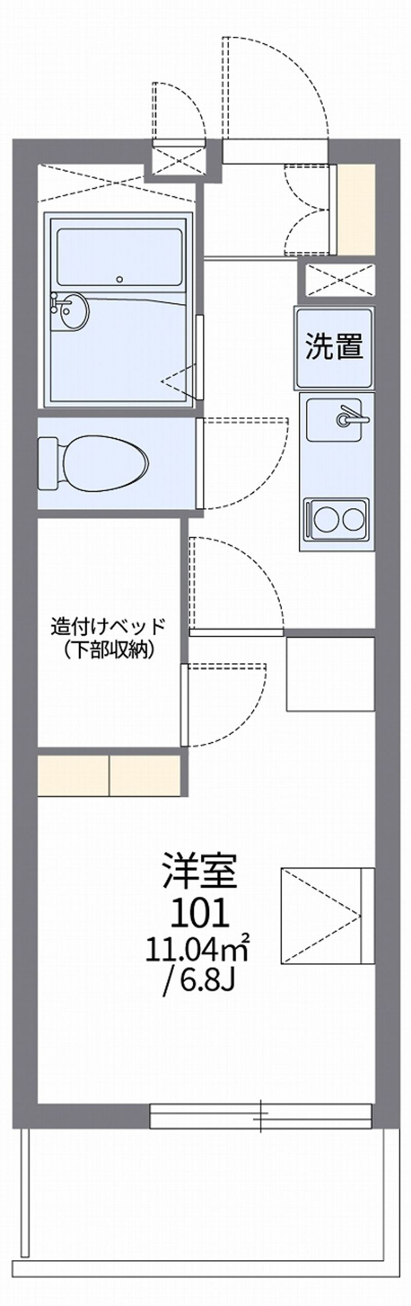 レオパレス庵 間取図