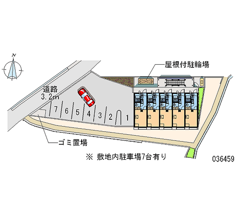 レオパレスウィステアリア大多志 月極駐車場