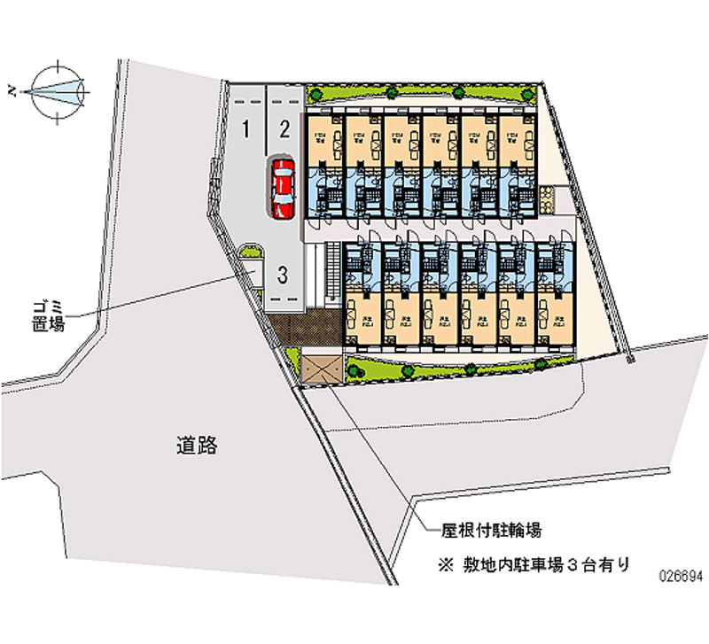レオパレス御影塚町 区画図
