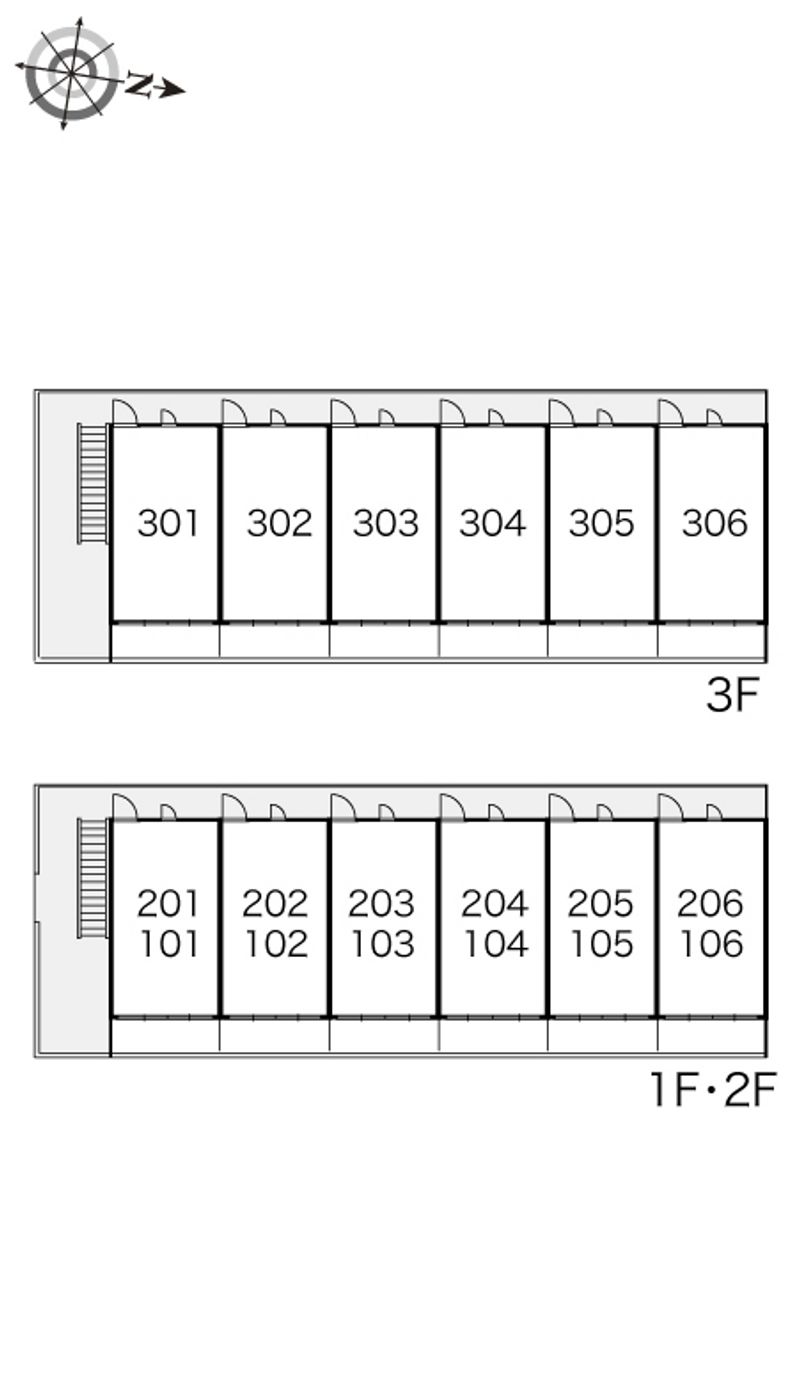 レオパレスＳＵＺＡＫＩ 間取配置図