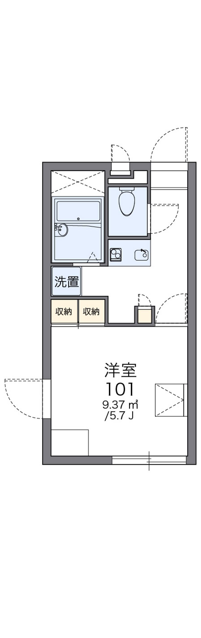 leopalace Nishigaoka Sơ đồ nhà