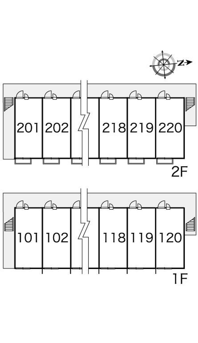 レオパレスフラワーハイム 間取配置図