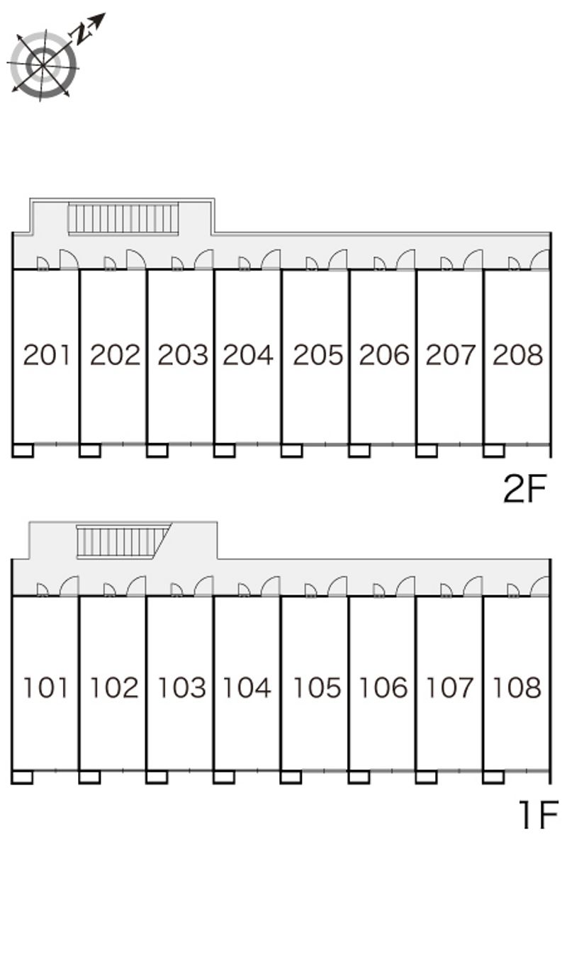 レオパレスアーラＯＭＩＹＡ 間取配置図