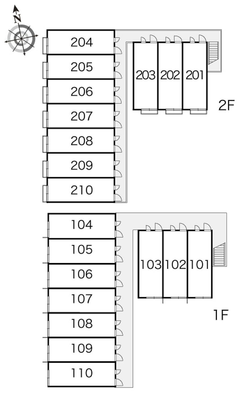 レオパレスＵＲＢＡＮ　ＴⅢ 間取配置図