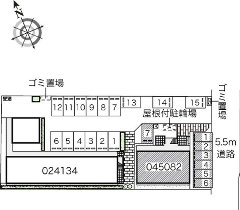レオパレス小諏訪Ⅲ 配置図