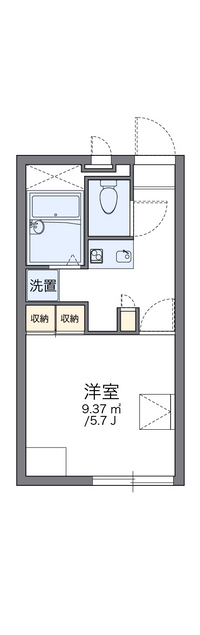 レオパレスメープル 間取り図