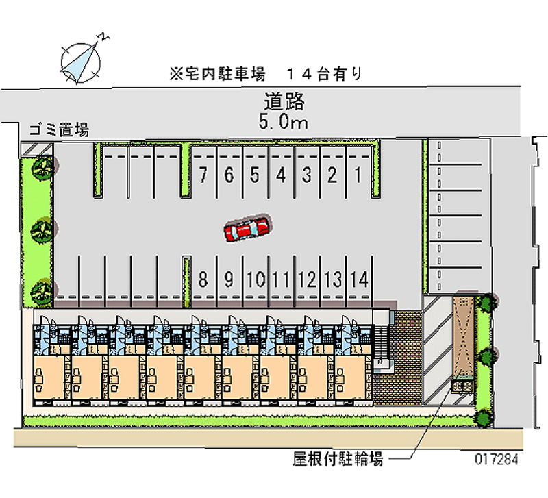 17284 bãi đậu xe hàng tháng