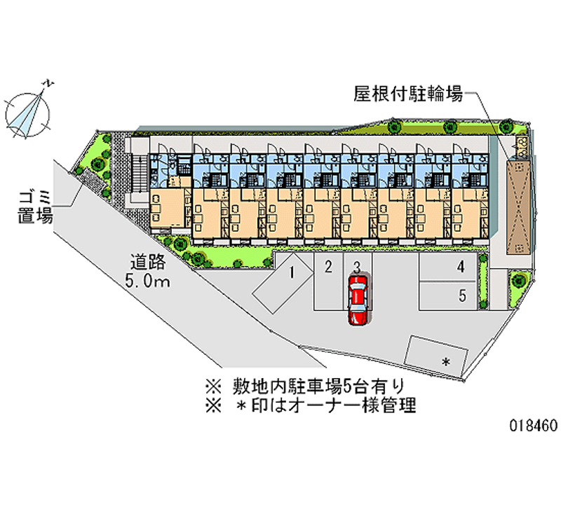 レオパレスＢｌａｎｃＣｈｅｖａｌ　Ⅱ 月極駐車場