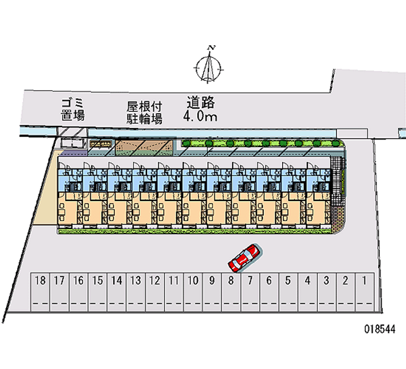 18544 bãi đậu xe hàng tháng