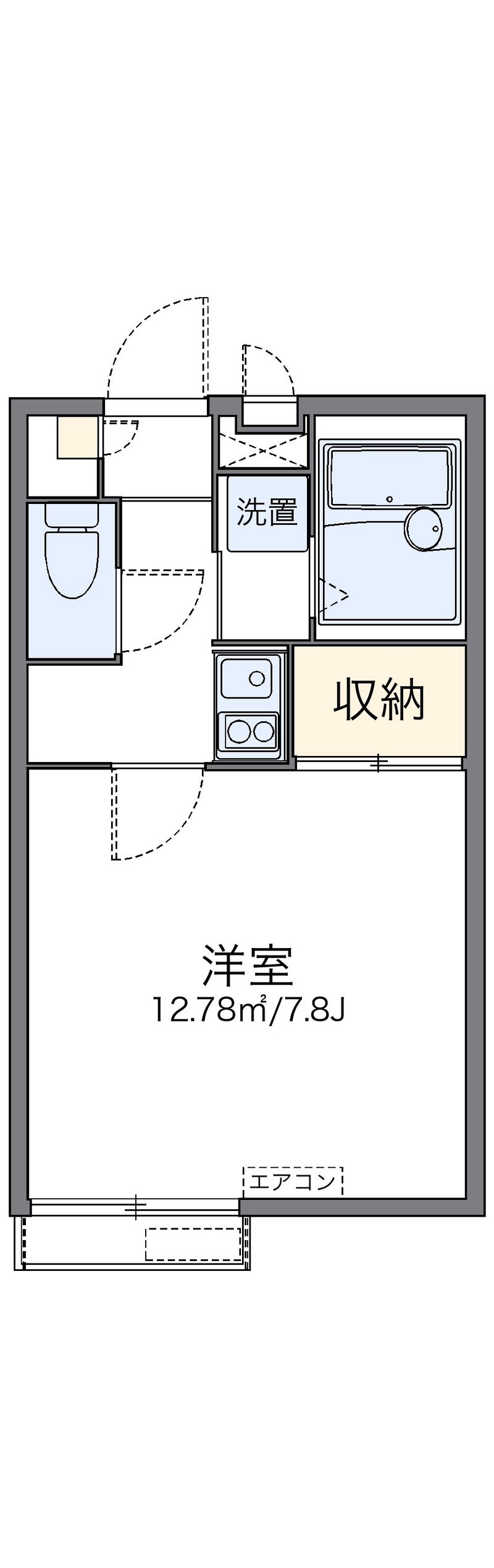 レオパレスＪ　Ｋクローバー 間取図