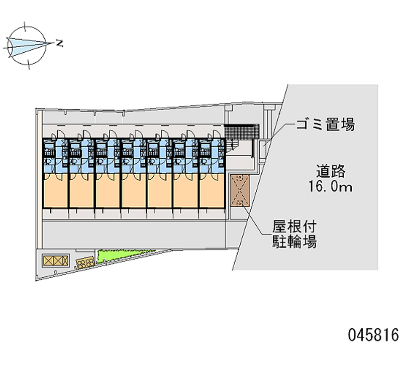 レオパレスリョーヒーナ 区画図