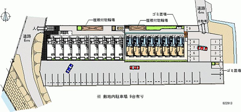 22913 Monthly parking lot