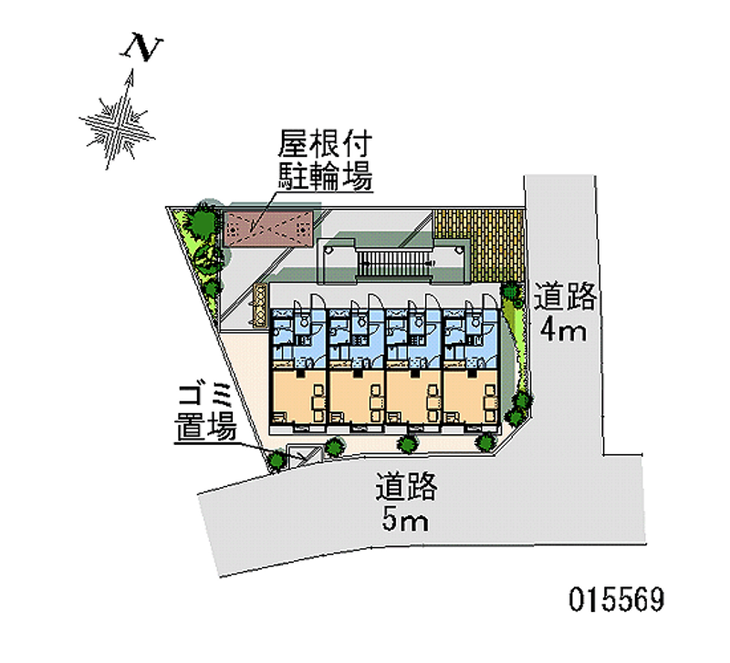 レオパレス花岡 区画図