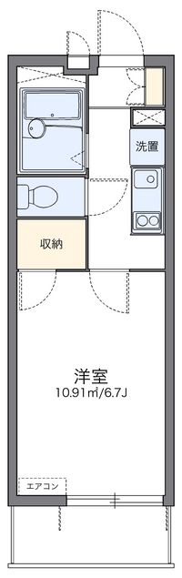 レオパレスオレンジの木 間取り図