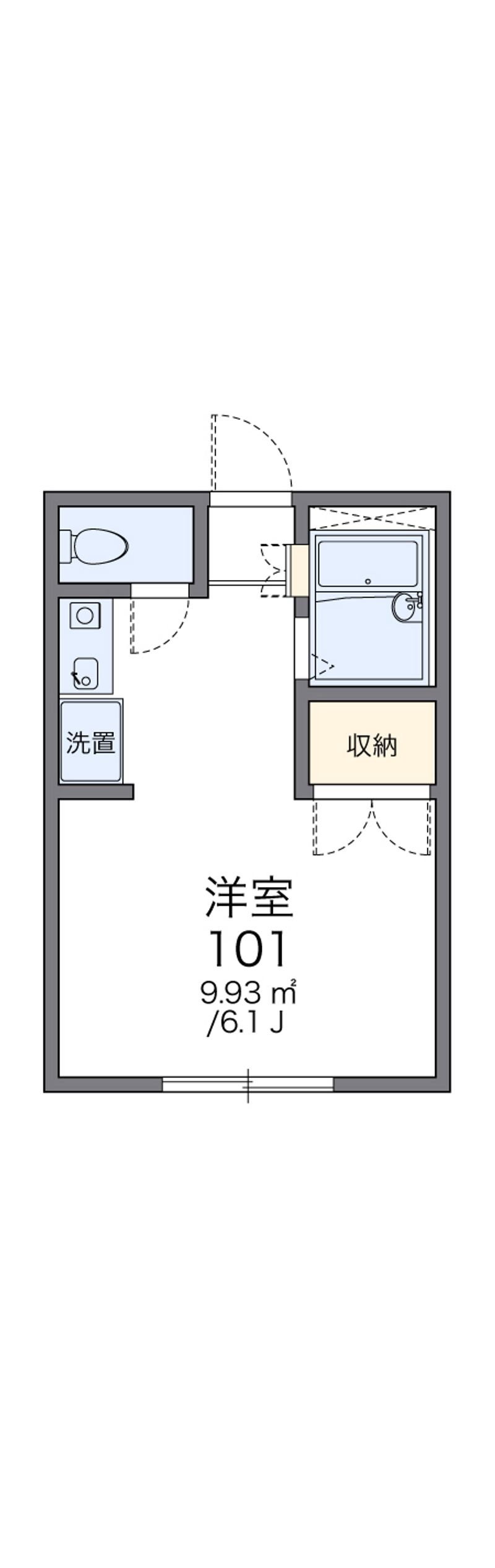 レオパレスラフィネ 間取図