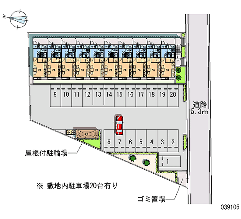 39105 Monthly parking lot