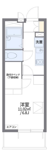 レオパレス椎の実４ 間取り図