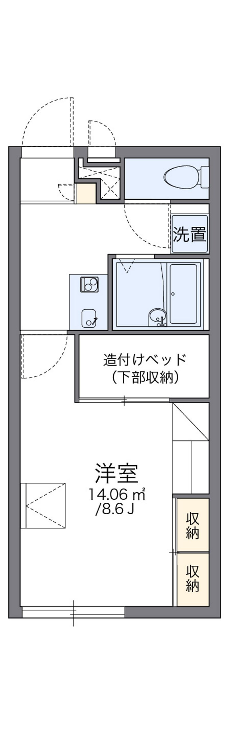 leopalace Naka Arai court Floor plan