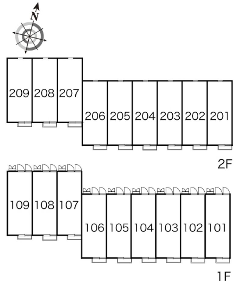 レオパレスプリマヴェーラ１１０ 間取り配置図