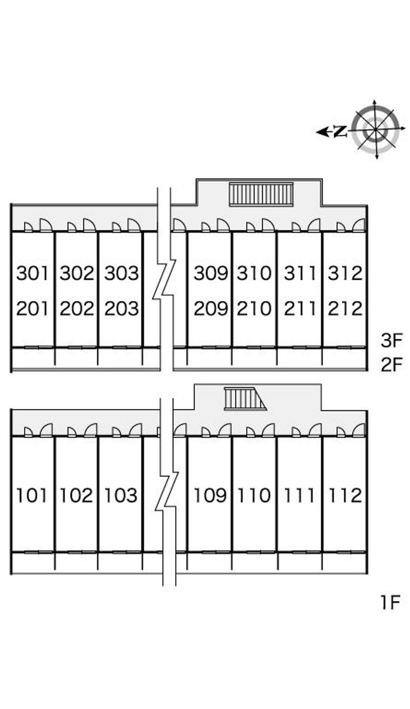 レオパレスヴィレッジ 間取配置図