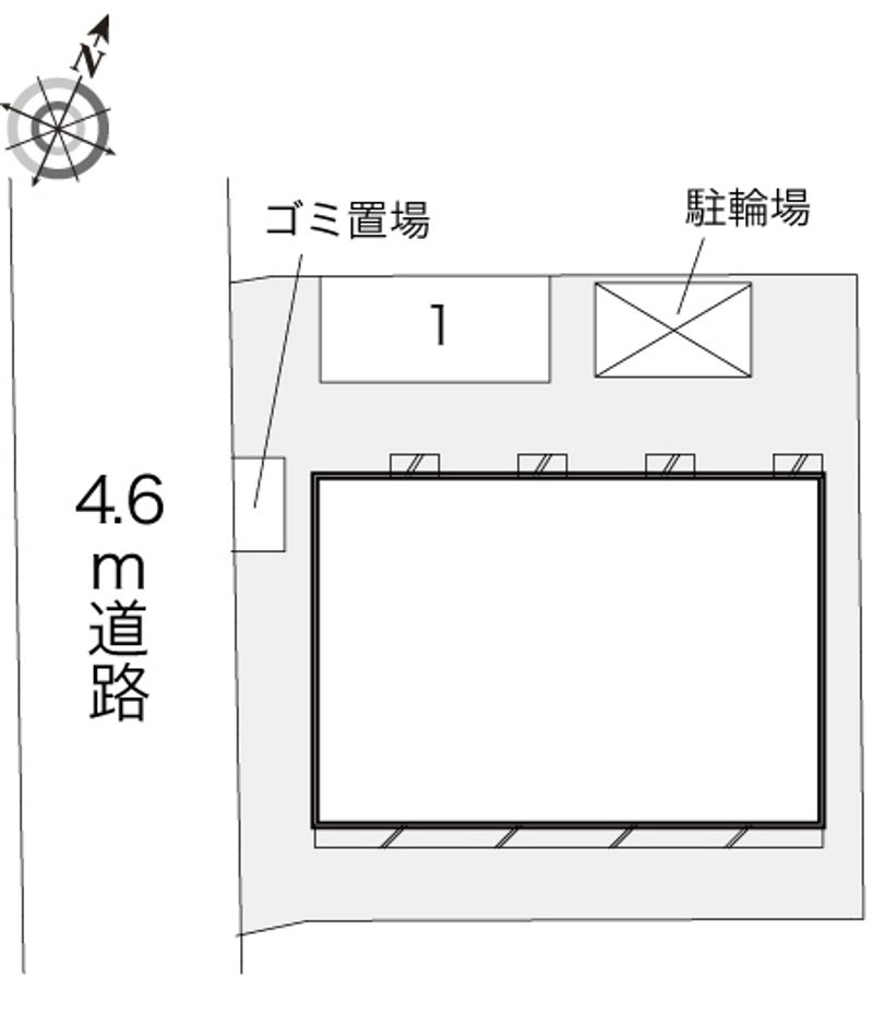 レオパレス長峰ヴィラ 配置図