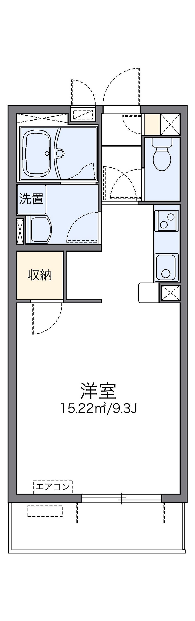 レオパレスりんぶんⅢ 間取図