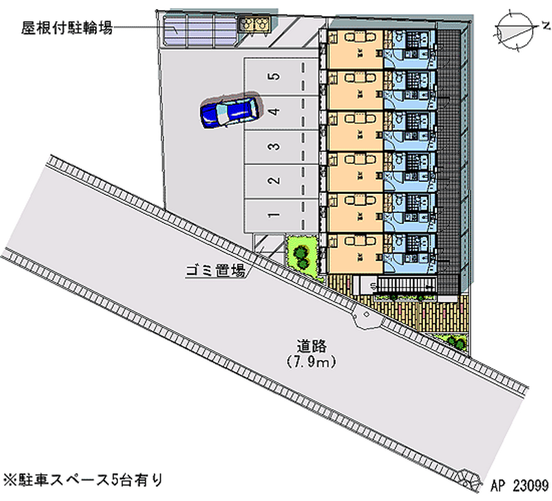 レオパレス十禅寺 区画図