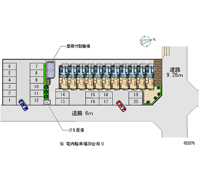 レオパレスびーんず 月極駐車場