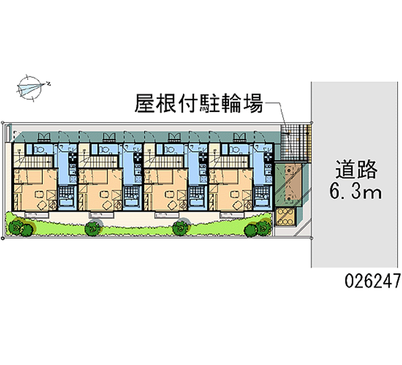 レオパレス川名駒方 区画図