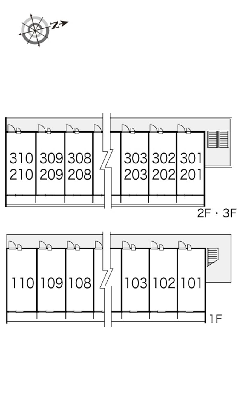レオパレスＳＯＬＵＴＩＯＮＳⅡ 間取配置図