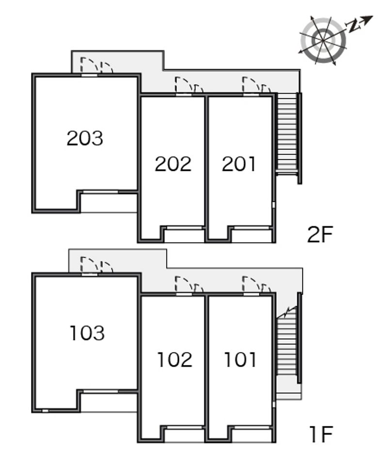 レオネクストリバー　ＫⅡ 間取り配置図