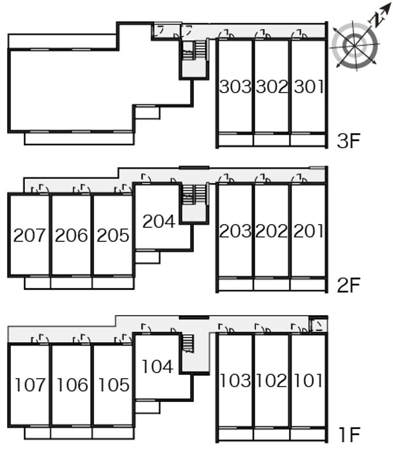 クレイノＴＡＴＥＩＳＨＩ 間取り配置図