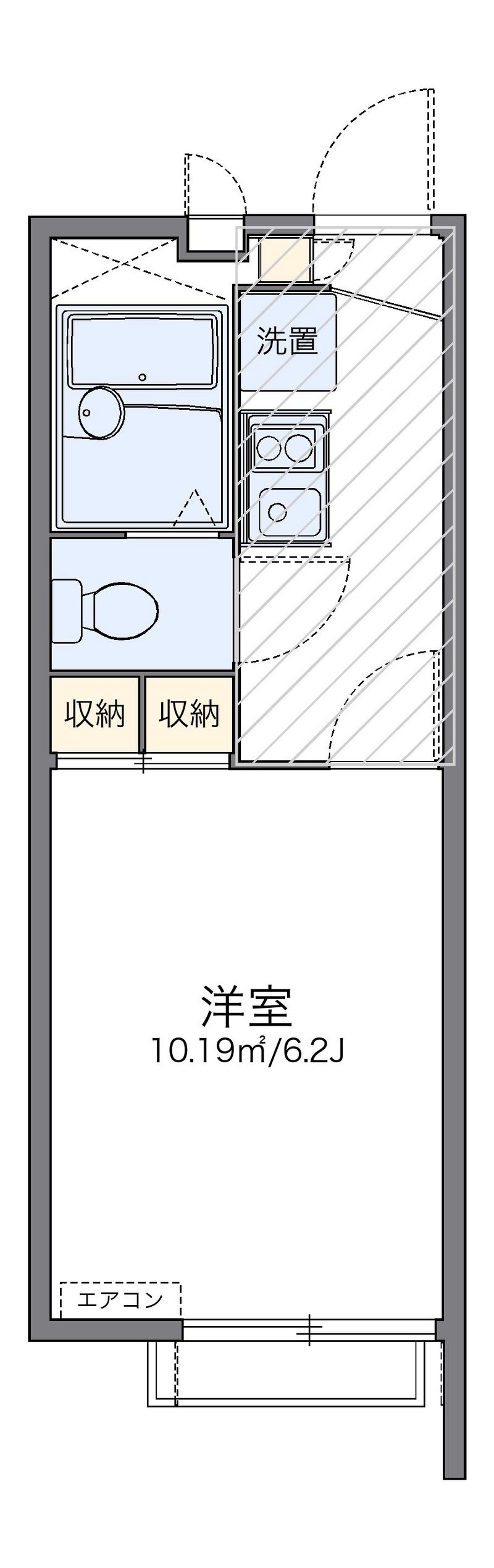 レオパレスアクア 間取り
