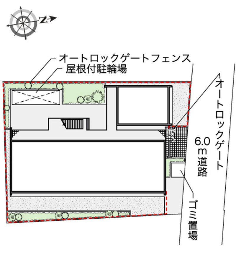 レオパレスヴェルレーヌ 配置図