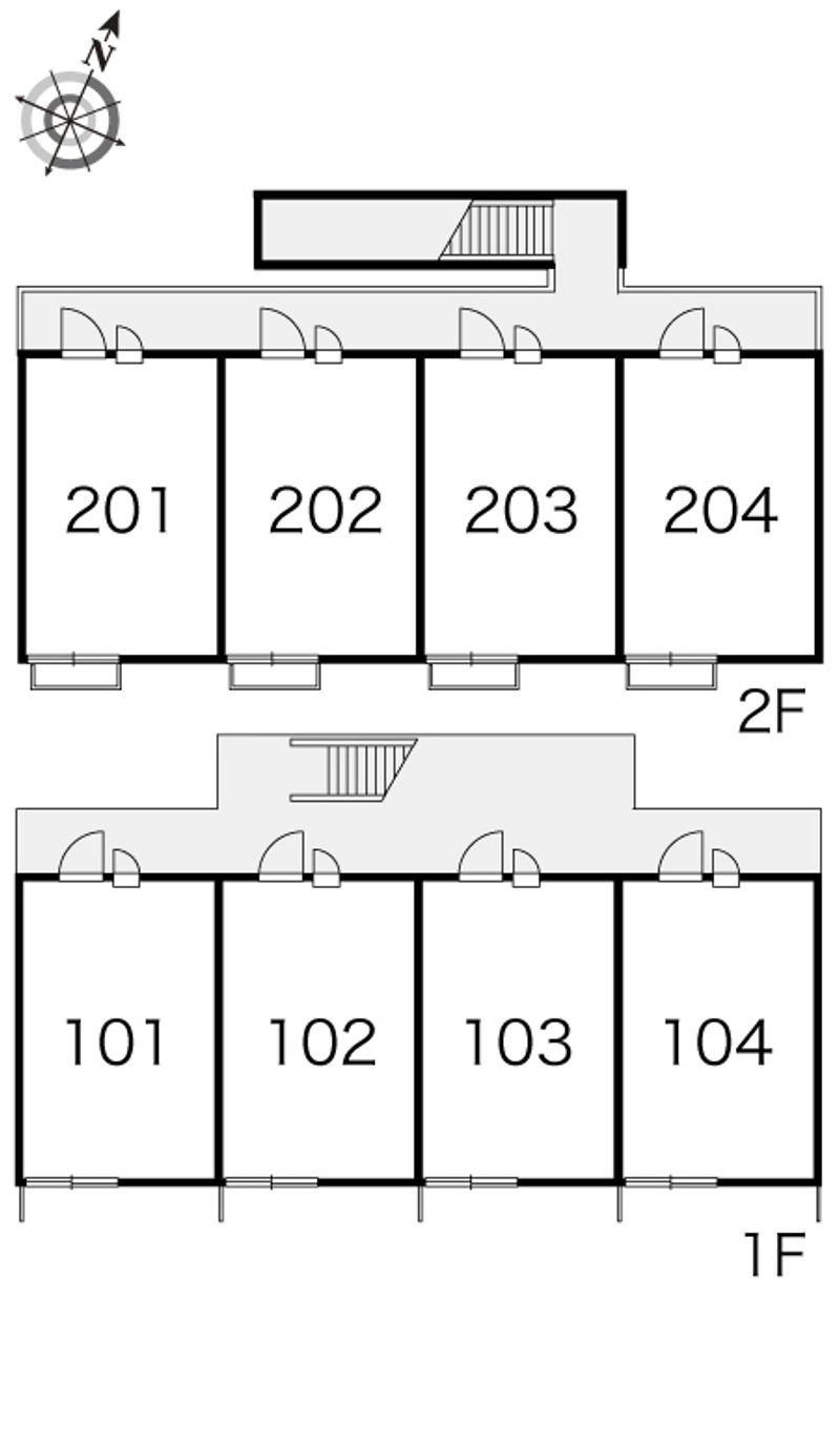 レオパレスサツキ 間取り配置図