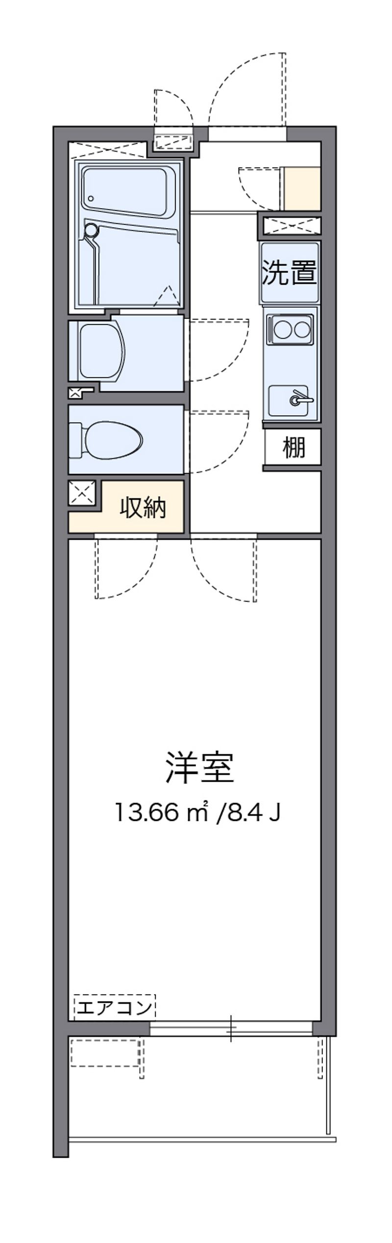 クレイノ大物 間取図