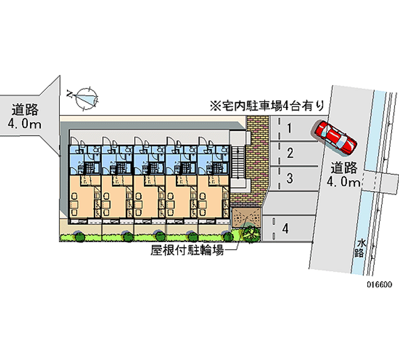 レオパレスノール 月極駐車場