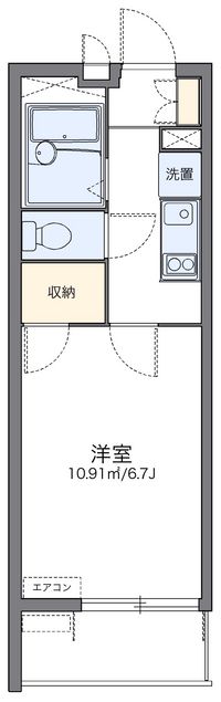 レオパレスブルーウィル長田 間取り図