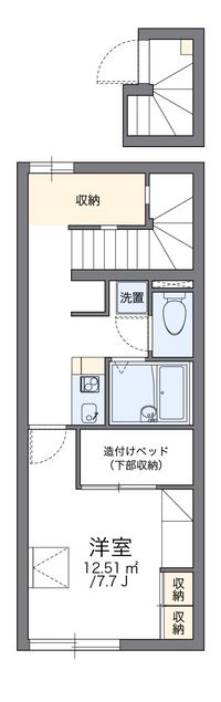 レオパレスグランメール 間取り図