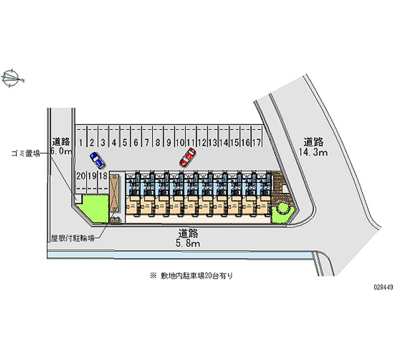 28449月租停车场