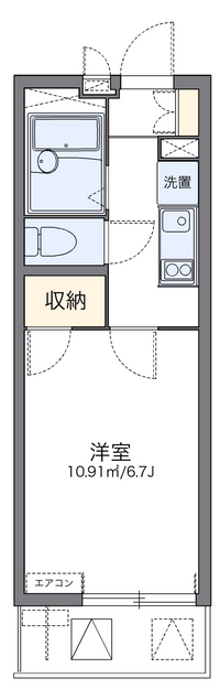 レオパレスエトワール則武 間取り図