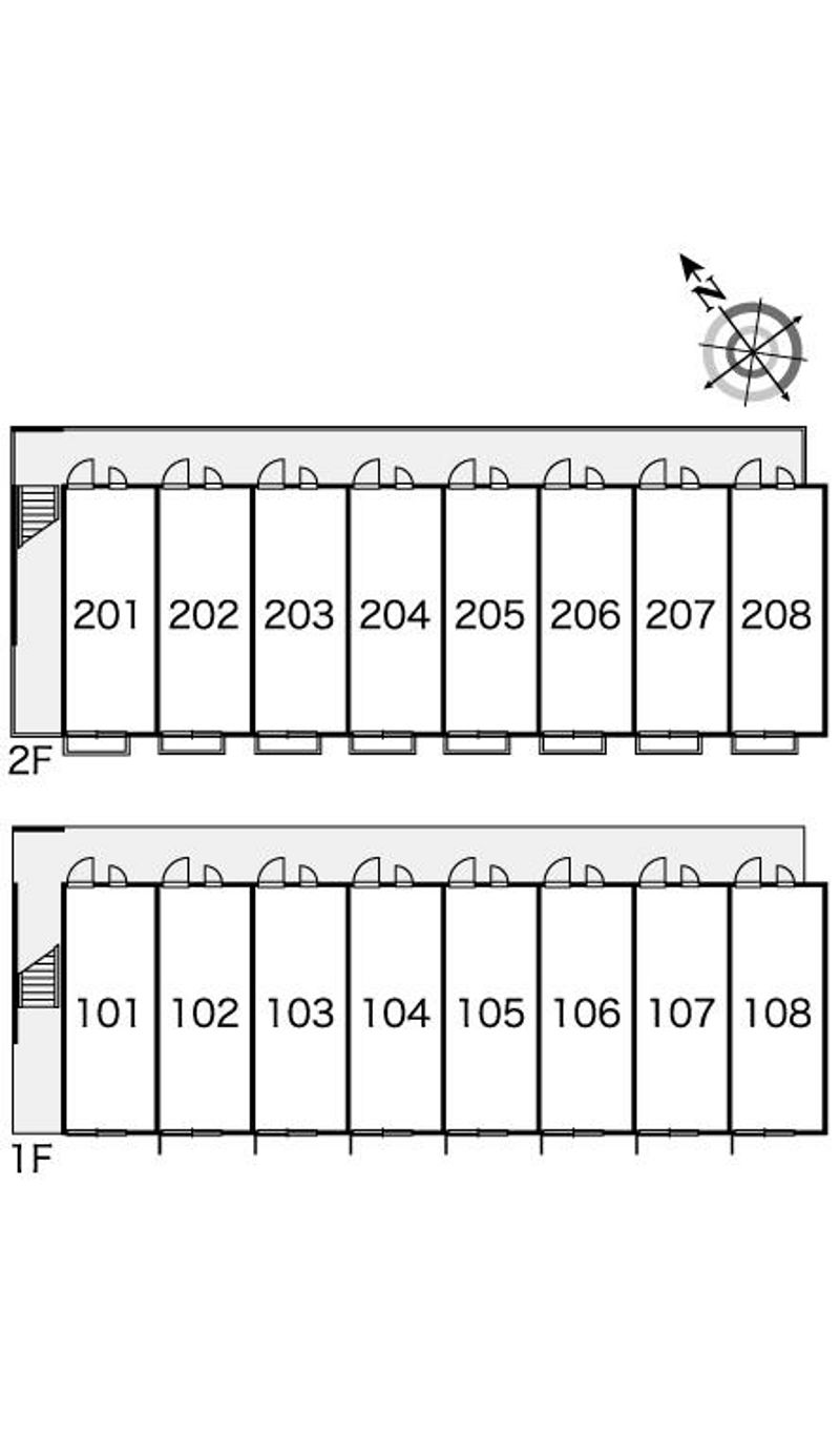 レオパレス相模が丘イースト 間取り配置図