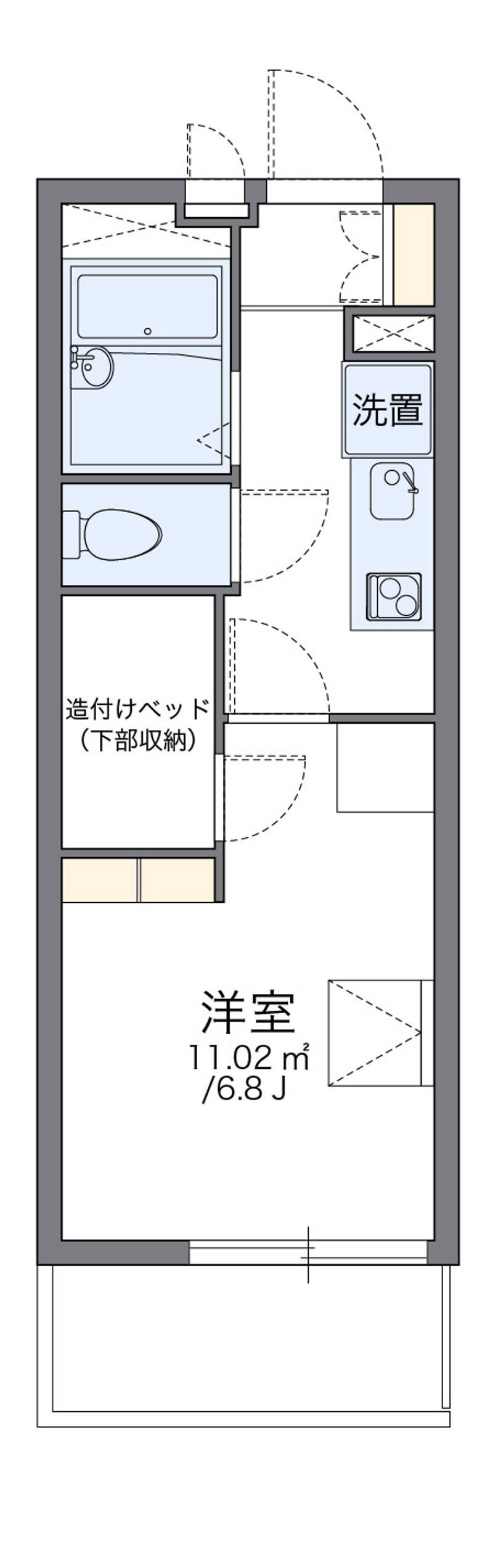 レオパレスプラスパＢ 間取り