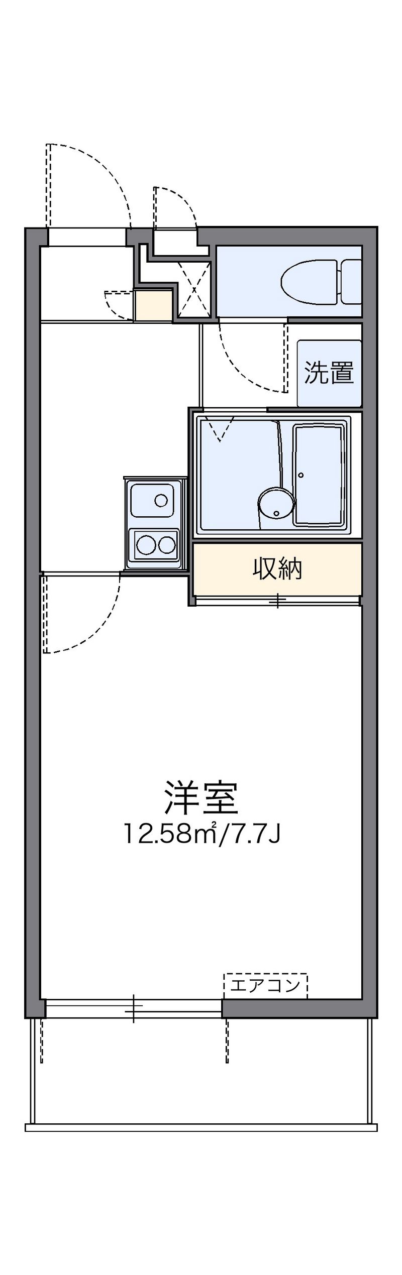 レオパレス大塩 間取図